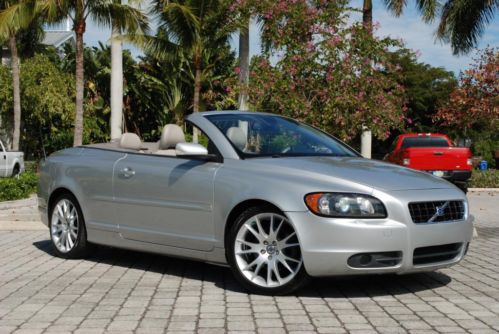 2007 volvo c70 retractable htop convertible 6-cd dynaudio navigation 18 alloys