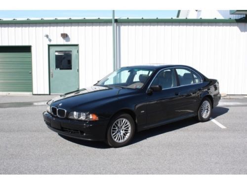 2002 bmw 530i automatic 4-door sedan no reserve leather cd non smoker a/c auto