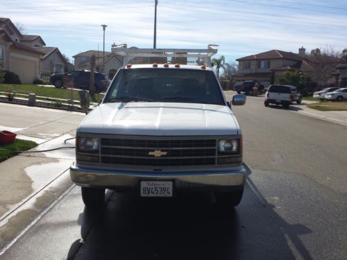 1990 Chevy 3500 Dully Diesel Truck with Rack (Chevrolet Cheyenne), image 2