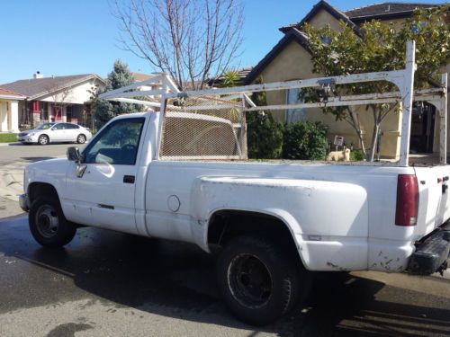 1990 Chevy 3500 Dully Diesel Truck with Rack (Chevrolet Cheyenne), image 3