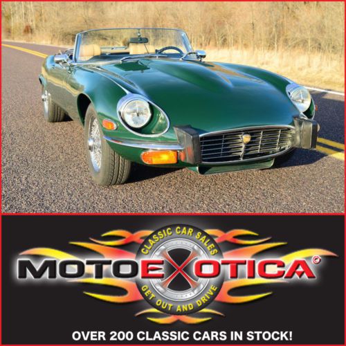 1974 jaguar xke roadster- last yr of series iii-investment grade-40k in receipts