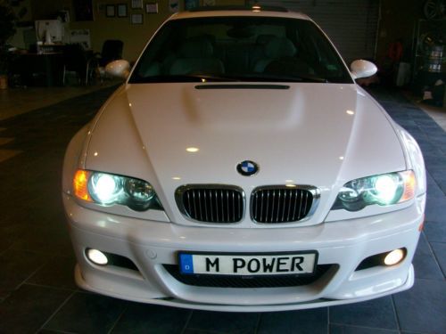 2003 bmw m3 base coupe 2-door 3.2l, smg 6 speed. white rare