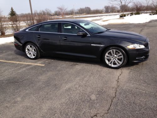 2011 jaguar xjl stratus grey 5.0l v8 long wheelbase ebony veneer ivory trim