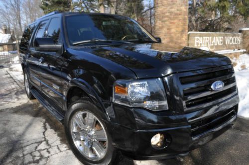 2007 expedition ltd.no reserve.4x4.leather/navi/dvd/3rd row/tow/rebuilt/salvage