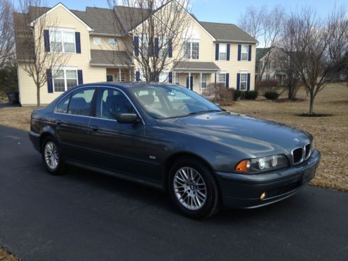 2003 bmw 530i - gorgeous titanium gray metallic - with black leather interior!!!