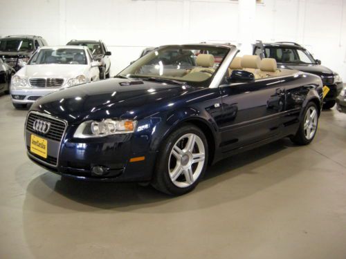 2008 a4 cabriolet w@w only 36k mi carfax certified spotless florida beauty