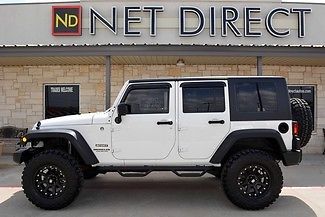 4x4 lift new 18&#034; wheels 35&#034; tires hard top 6spd carfax net direct auto texas