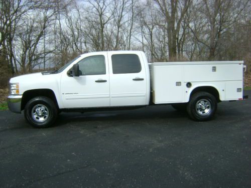 2009 chevrolet 3500 silverado crew cab 4x4 6.0l knapheide utility 19,618 miles