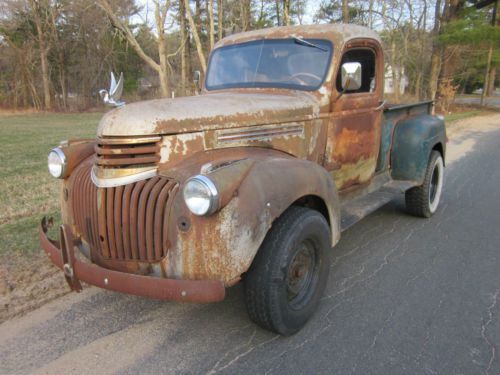 1946 chevrolet truck stepside rat rod daily driver street hot rod farm worker