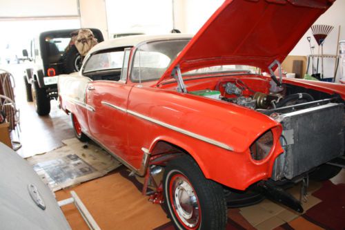 RESTORED 1955 CHEVY HARDTOP RED/WHITE, US $25,000.00, image 8