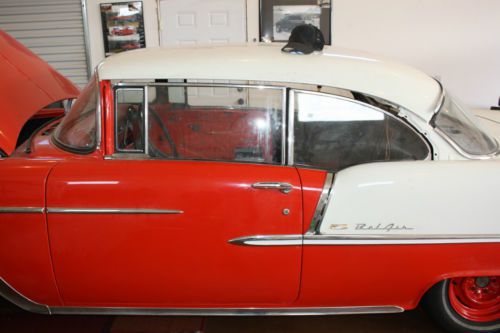 RESTORED 1955 CHEVY HARDTOP RED/WHITE, US $25,000.00, image 11