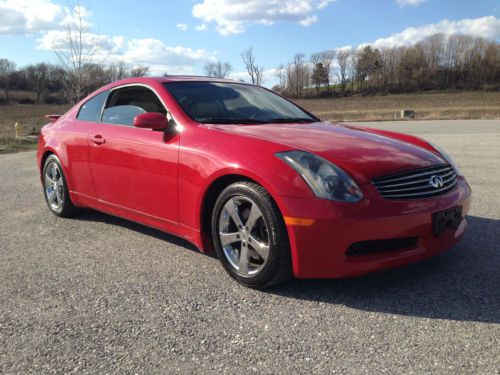 2005 infiniti g35 sport coupe 2-door 3.5l  g35 red