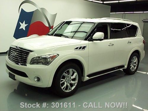 2011 infiniti qx56 4x4 theater sunroof nav dvd rear cam texas direct auto