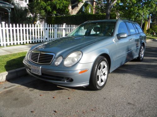 2004 mercedes-benz e320 wagon, blue with gray leather, beautiful, loaded