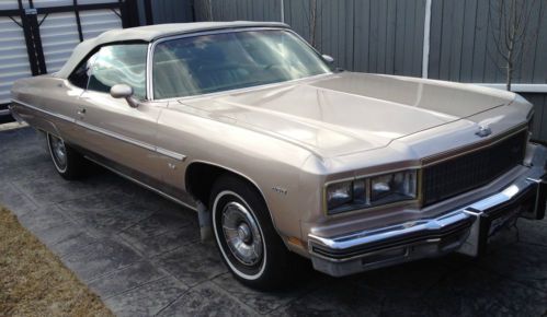 1975 chevrolet caprice classic convertible - rare options - low reserve impala