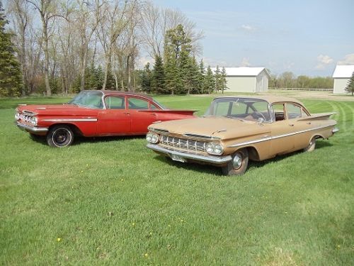 1959 chevrolet bel air - pair