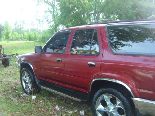 1995 toyota 4runner sr5 sport utility 4-door 3.0l (leather seats, 20&#034; chrome)