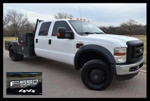 2008 ford super duty f-550 drw 4x4 crew cab xl diesel tx one owner clean carfax