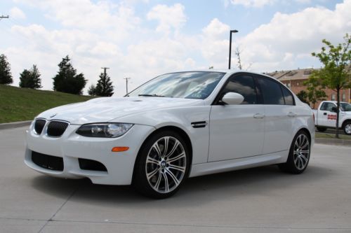 2009 bmw m3 lci e90 sedan alpine white, navigation/tech pack, m-dct, 19&#034; wheels