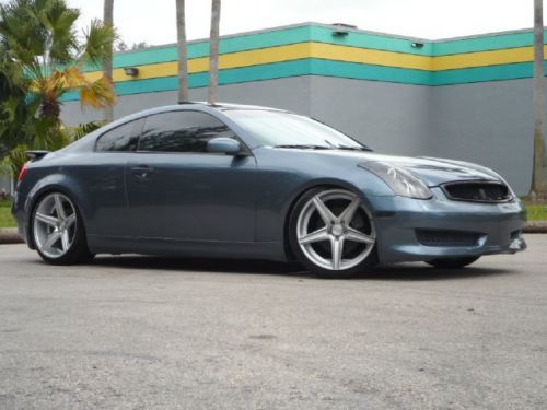 Stanced g35 coupe automatic niche wheels rebuilt title