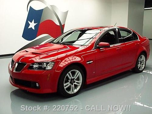 2009 pontiac g8 3.6l v6 heated leather sunroof 54k mi texas direct auto