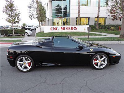 2002 ferrari 360 spider f1 recently serviced / inspected at ferrari 15 in stock