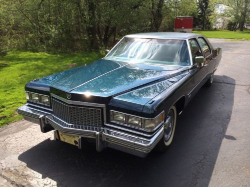 All original 29k mile 1975 Cadillac fleetwood brougham perfect condition!!, image 4