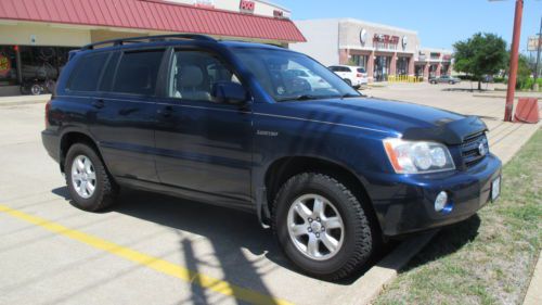 2002 toyota highlander limited sport utility 4-door 3.0l