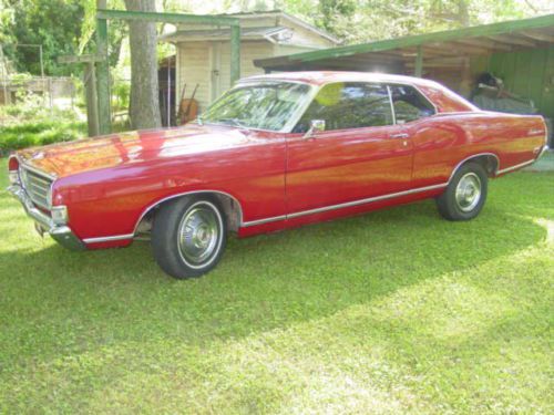 1969 FORD FAIRLANE 500 white bucket seats V-8 factory ac power disc brakes red, image 20
