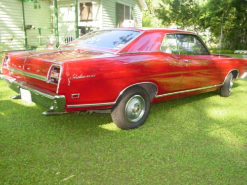 1969 FORD FAIRLANE 500 white bucket seats V-8 factory ac power disc brakes red, image 23