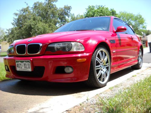 2004 bmw m3 6speed smgii imola red