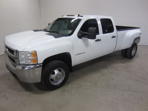 08 chevy silverado 3500 hd 6.6l crew dually 4x4 co owned no rock salt 80pics