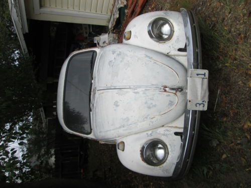 1969 vw volkswagen classic beetle bug complete, parts or repair, rust, no dents