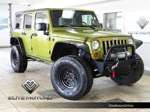 10 jeep wrangler rubicon unlimited lifted navi gps 1-owner