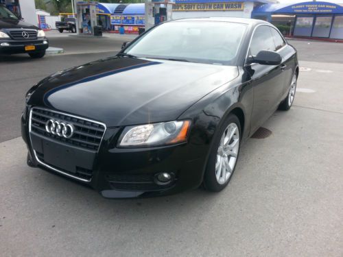 2011 audi a5 quattro base coupe 2-door no reserve runs great awd quattro salvage