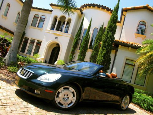 2002 lexus sc430 hard top convertible~l@@k~florida~navi~alloy wheels~no reserve!