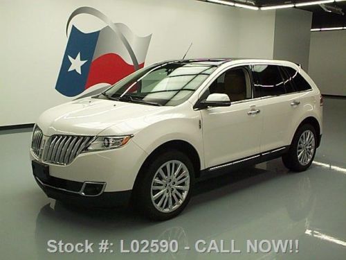 2012 lincoln mkx awd pano sunroof nav dvd rear cam 21k texas direct auto