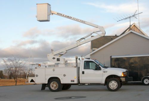 1999 ford f450 ford bucket truck 37&#039; boom basket utility service tree diesel