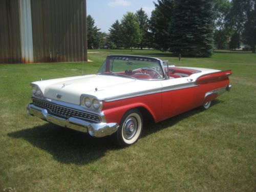 1959 ford fairlane  500 galaxie skyliner retractable hard top convertable...