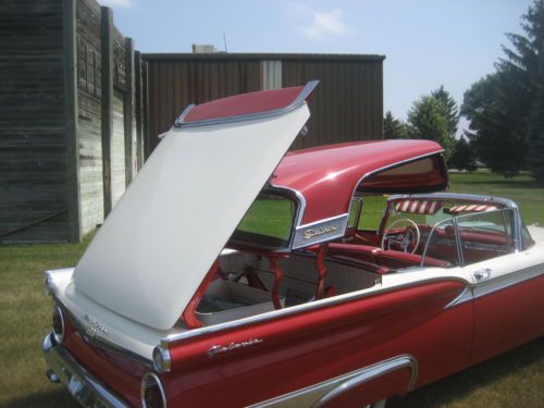 1959 FORD FAIRLANE  500 GALAXIE SKYLINER RETRACTABLE HARD TOP CONVERTABLE..., image 10
