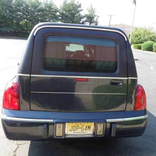 1999 Dark Blue Lincoln Town Car Executive Hearse, US $14,500.00, image 3