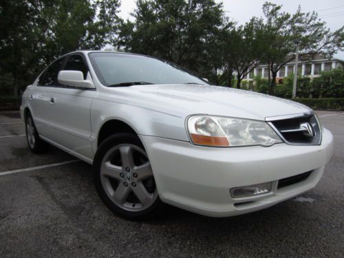 2003 acura tl type s! pearl moonroof a/c runs fantastic! florida car! clean fax!