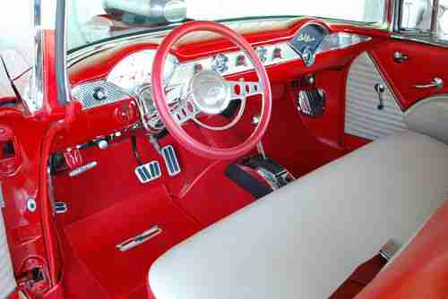 55 chevy bel-air 2 door hardtop pro street, streetrod, image 2