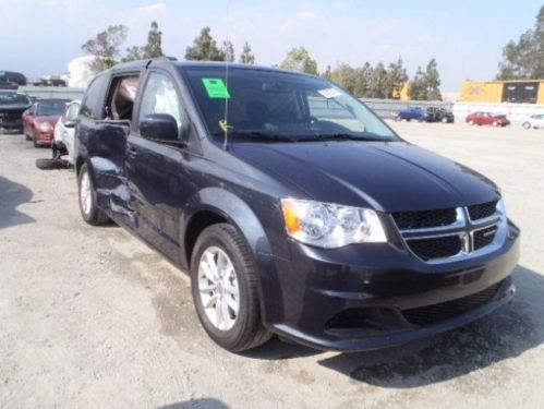 2014 dodge grand caravan sxt damaged rebuilder salvage fixable runs!  must see!