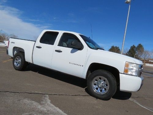 2007 2007.5 chevrolet silverado 1500 crew cab 4x4 short bed ls 1 owner fleet 5.3