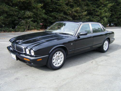 2001 jaguar xj8 50k original miles black clean ca title runs drives looks great