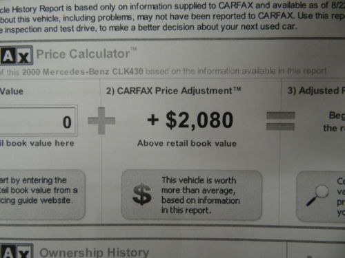 MERCEDES CLK430 AMG SPORT PKG * NO RESERVE LOW 69K MILES FLORIDA NO RUST CLK320, image 79