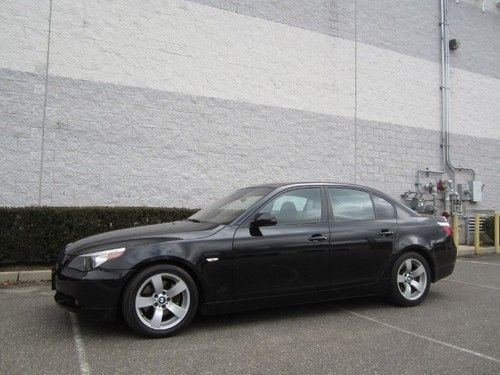 2006 bmw 525i sport nav black black wow !