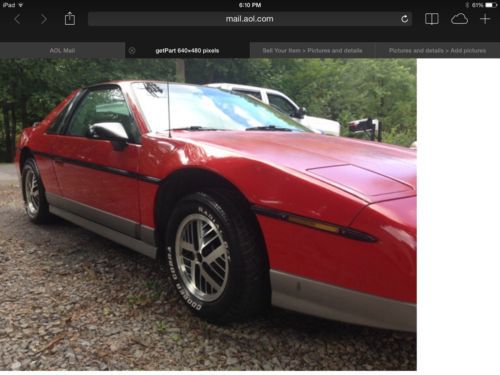 1985 pontiac fiero gt only 19875 miles