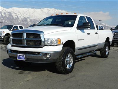 Quad crew cab slt 4x4 5.9 cummins diesel longbed custom tires tow low reserve